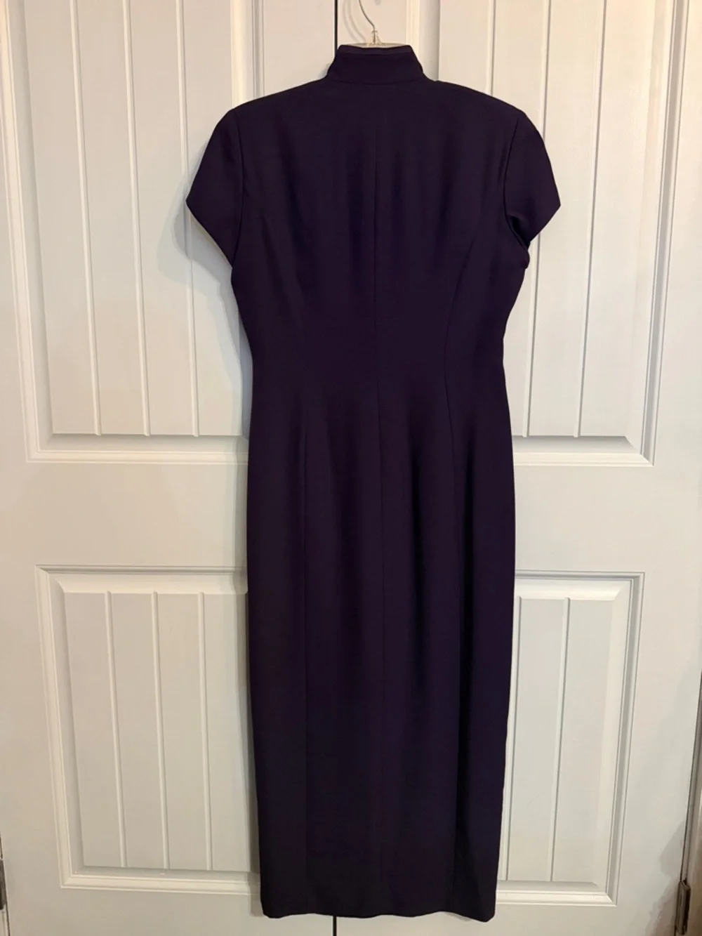 JONES NEW YORK DRESS Women's Purple Size 6 Vintage Full Button Up Maxi Dress - Picture 7 of 7